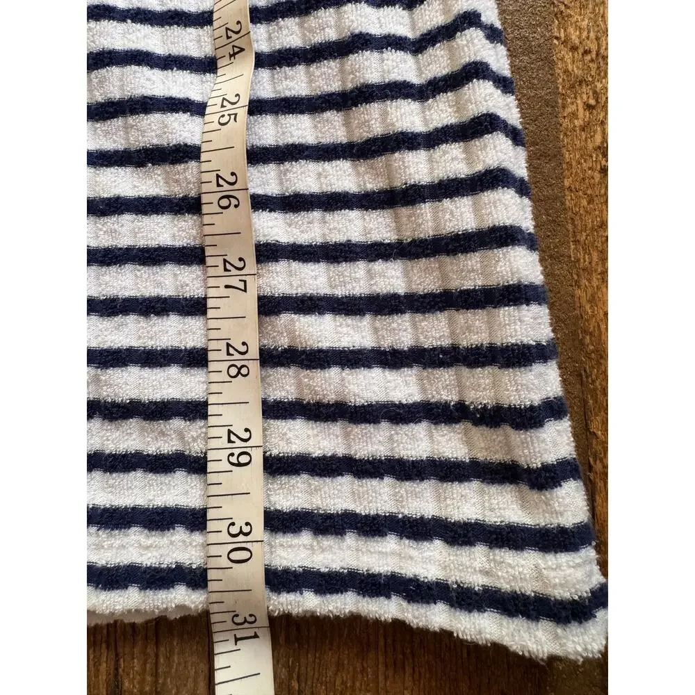 J. Crew Polo Mini Dress in Striped Towel Terry Size XS